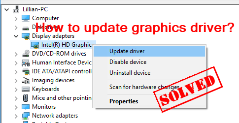 1. Outdated Graphic Driver:
